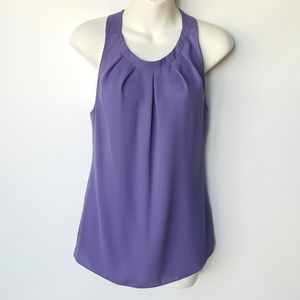 Banana Republic Purple Sleeveless Blouse